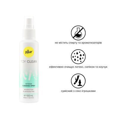 Антибактеріальний спрей для секс-іграшок pjur Toy Clean 100 мл, без спирту, делікатний &mdash; фото товару
