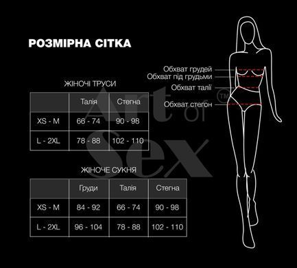 Трусики со стразовой цепью Art of Sex - Lea, размер L-2XL, Серебро/Белый SO7457 фото