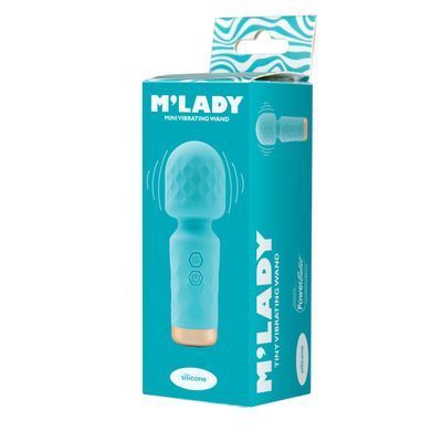 Вибромассажер M&rsquo;Lady Mini Vibrating Wand Teal SX3146 фото
