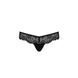 Мереживні трусики-танга з атласним бантиком Passion NAJA THONG S/M, black &mdash; фото 5