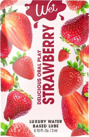 Распродажа!!! Пробник Wet Oral Play Strawberry 3 мл (срок 03.2026) AT-SO9883-R фото