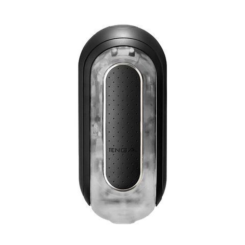 Вібромастурбатор Tenga Flip Zero Electronic Vibration Black, змінна інтенсивність, розкладний &mdash; фото товару