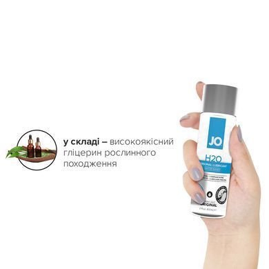 Смазка на водной основе JO H2O ORIGINAL (60 мл) маслянистая и гладкая, растительный глицерин SO1447 фото